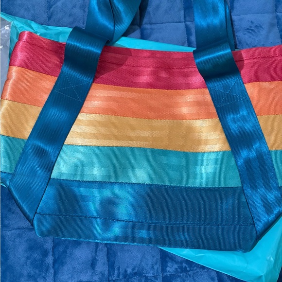 Colorful Striped Tote Bag - Picture 3 of 7